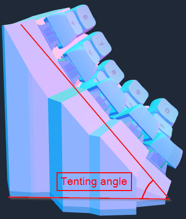 tenting angle